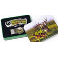Wildlife Knife Collection: Metal Tin W/ Folding Knife & Money Clip - Dear Design